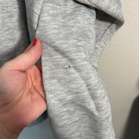 VTG 90s USA Olympics Crewneck Sweatshirt XLT Tall Heathered Gray Distressed - Picture 9 of 12